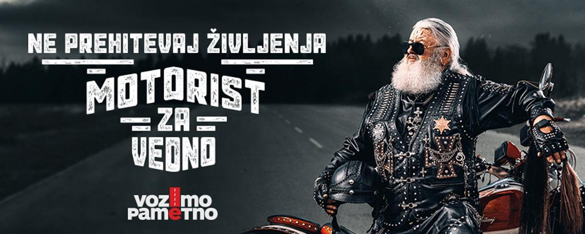 Motoristi naj ne podcenjujejo voznih razmer in ne precenjujejo svojih vozniških sposobnosti