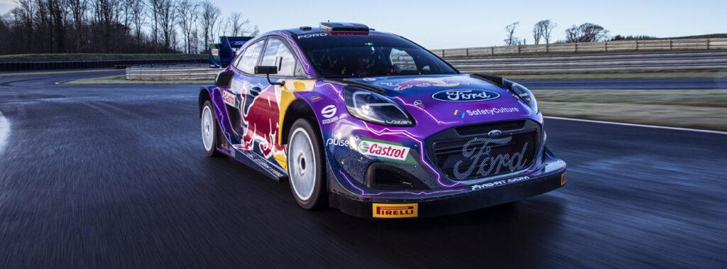 Predstavitev ‘bojnih barv’ dirkalnika M-Sport Ford Puma Hybrid Rally.