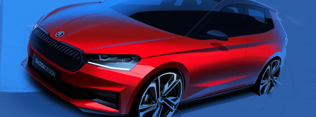 Oblikovalske skice razkrivajo prve vtise o novi Škodi Fabii Monte Carlo