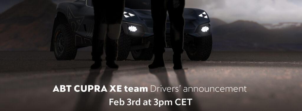 Na hibridnem dogodku bosta razkrita dva legendarna voznika za ekipo ABT CUPRA XE 2022