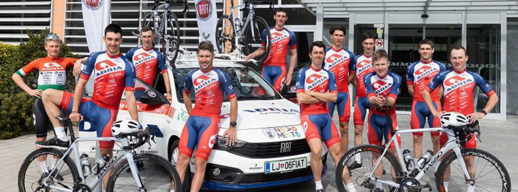 Vozila Fiat tudi v novi sezoni spremljajo ekipo Kolesarskega kluba Adria Mobil