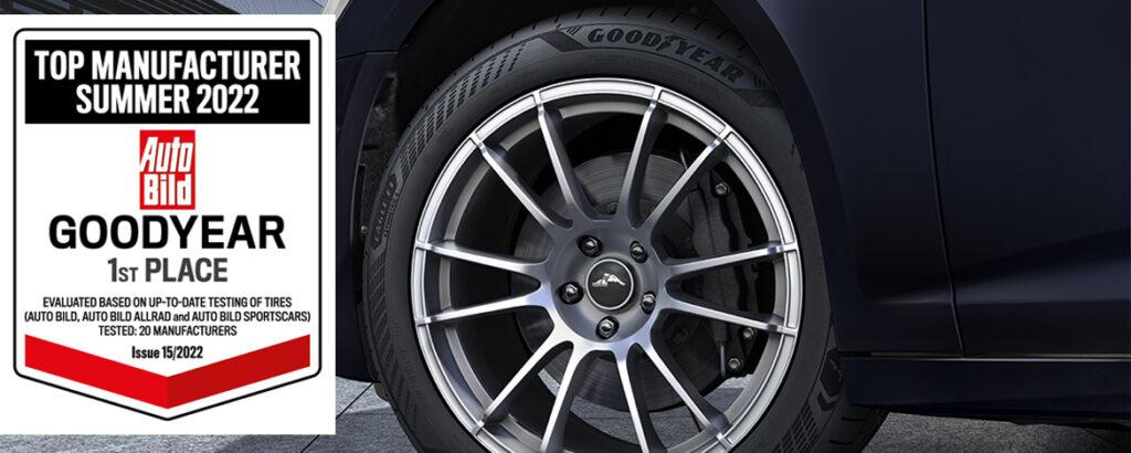 Goodyear izbran za proizvajalca leta na področju letnih pnevmatik