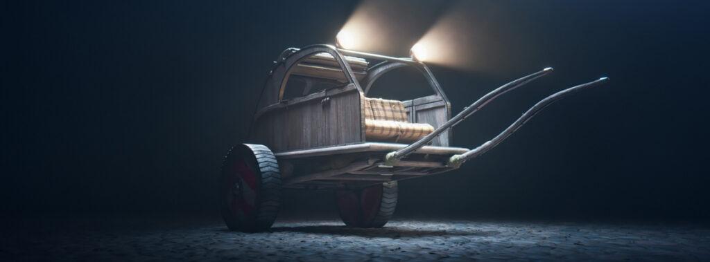 Citroën za film Asterix in Obelix ustvaril konceptno kočijo po izgledu legendarnega vozila 2CV