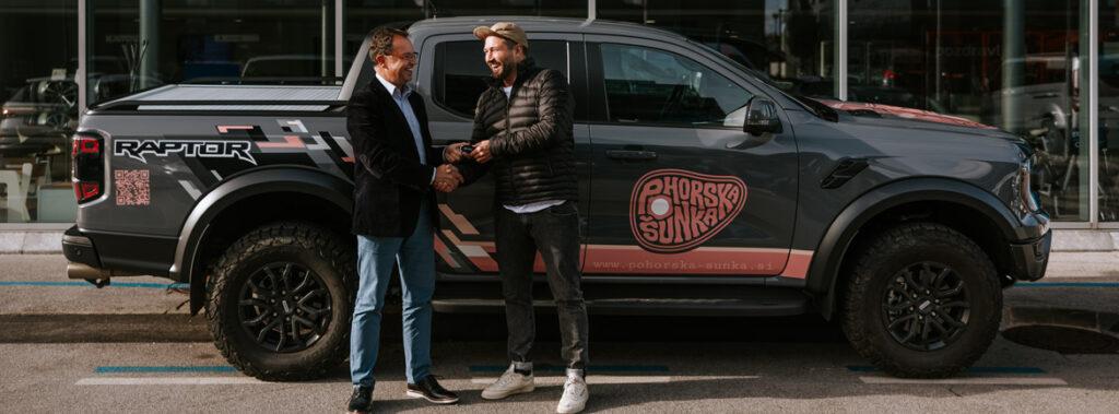 Filip Flisar prevzel novi Ford Ranger Raptor, ki odlično izraža njegov karakter