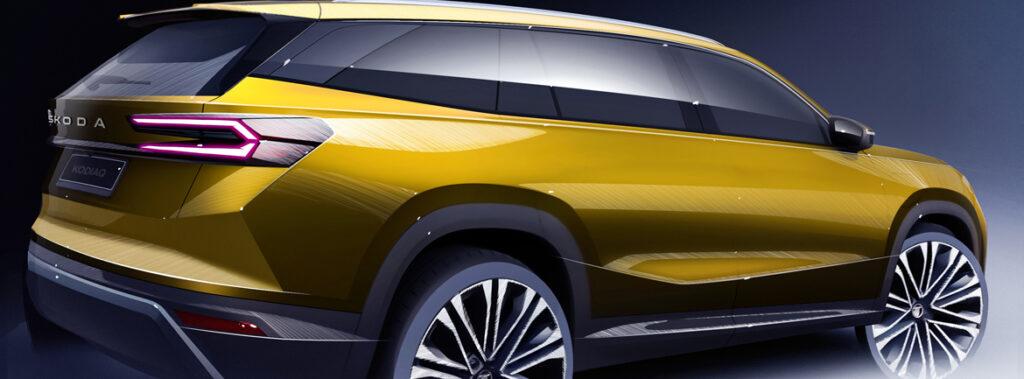 Škoda Auto razkriva skice zunanjosti novega Kodiaqa