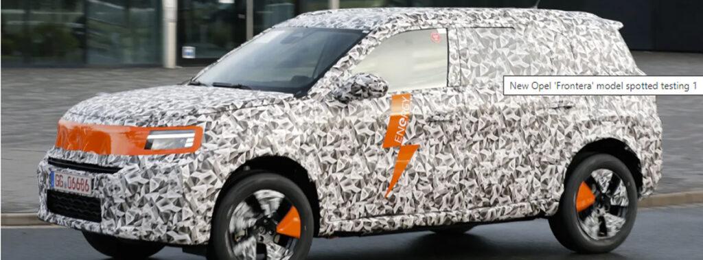 Popolnoma novi električni Opel SUV se bo imenoval Frontera