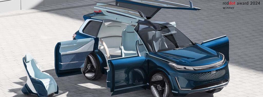 Geelyjev koncept Yinhe Starship z oblikovalsko nagrado Red Dot za leto 2024