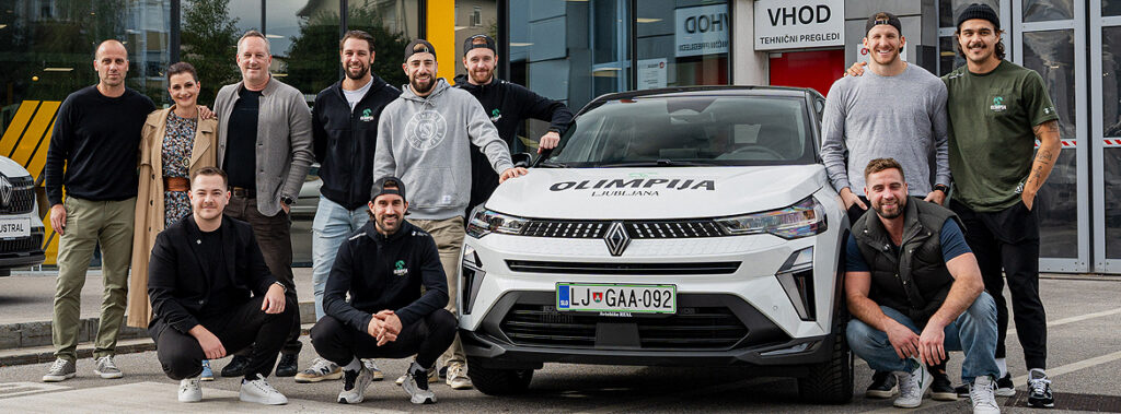 GA Adriatic postal uradni partner hokejskega kluba Olimpija Ljubljana – hokejisti z Renault Capturjem proti novim zmagam