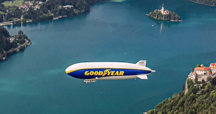 Legendarni Goodyear Blimp bo znova poletel nad Slovenijo
